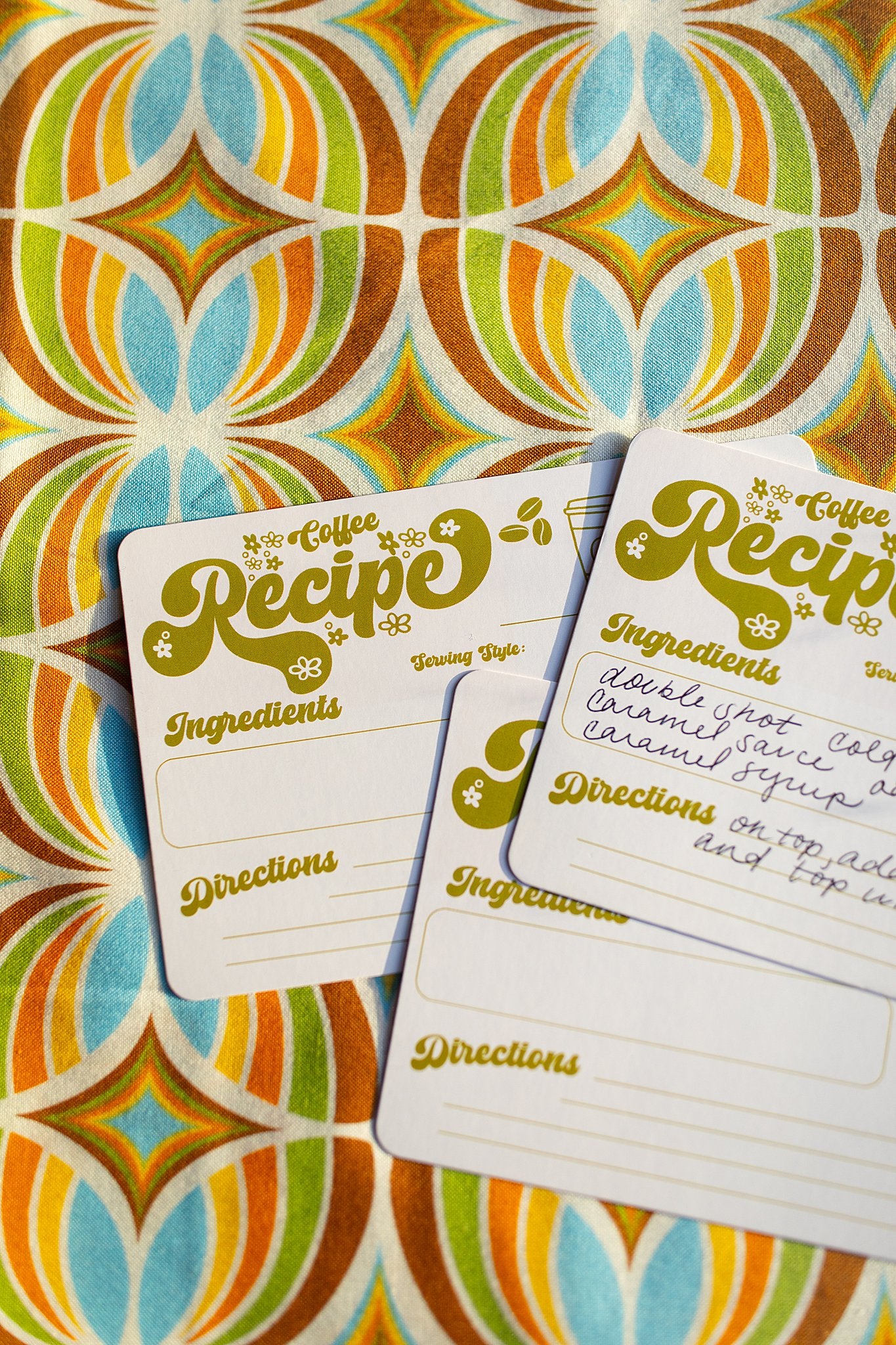 Retro Coffee Recipe Card (12 Pack)