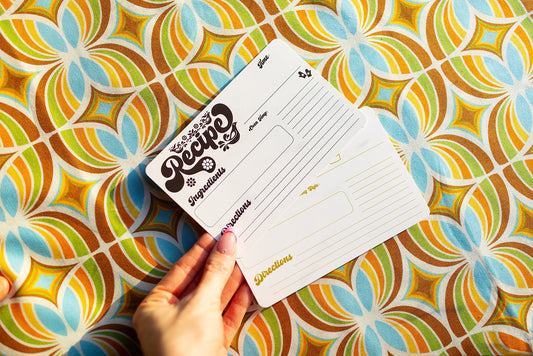 Retro Recipe Card Pack