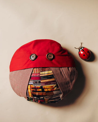 Book Bug Pillow - Double Sided