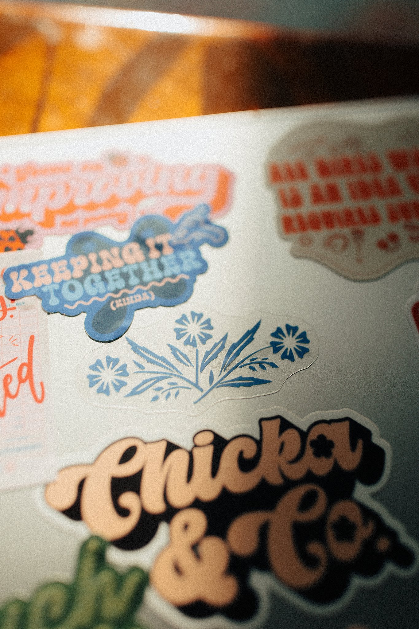 Cornflower Clear Sticker