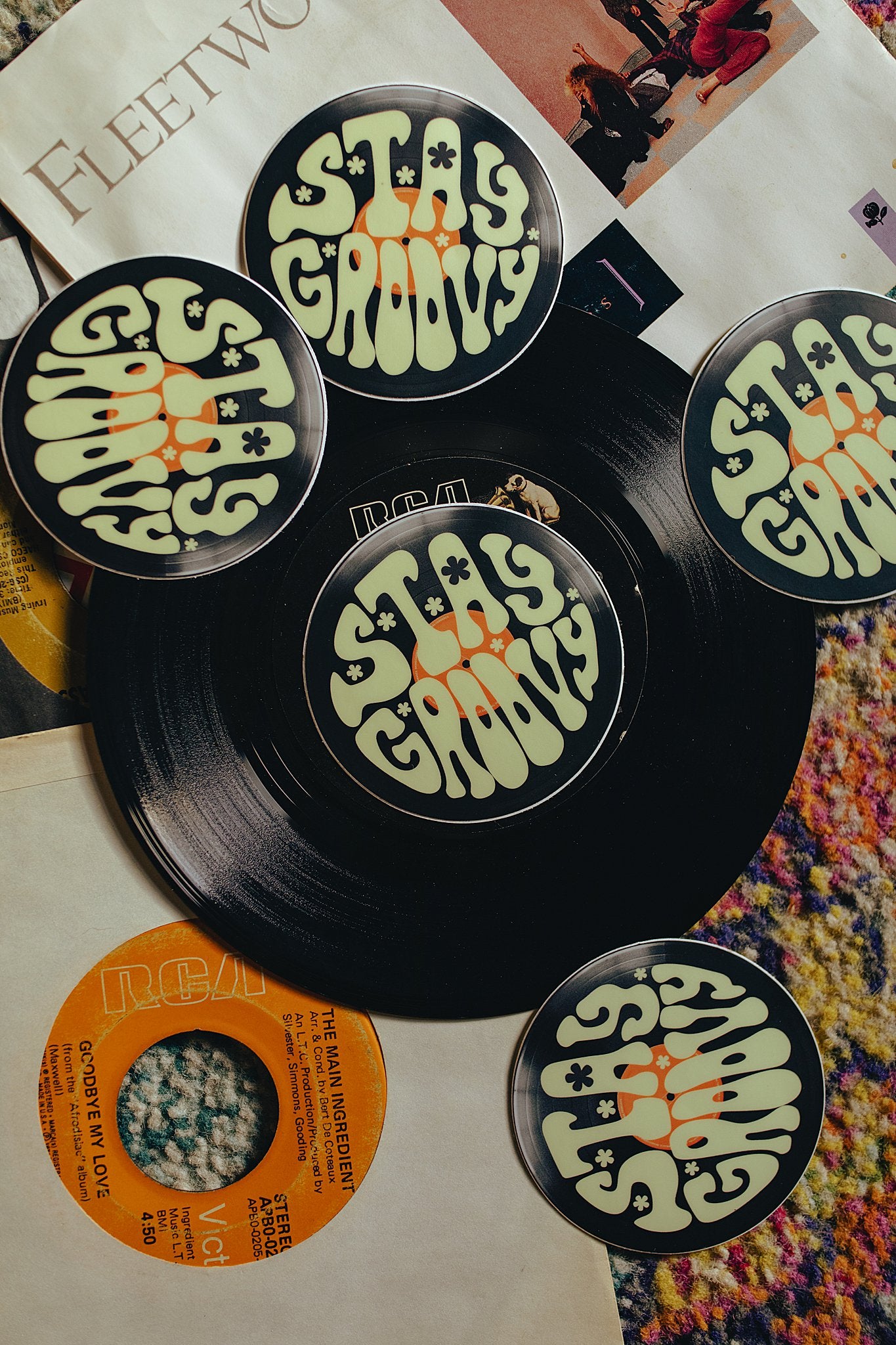 Stay Groovy Sticker Record