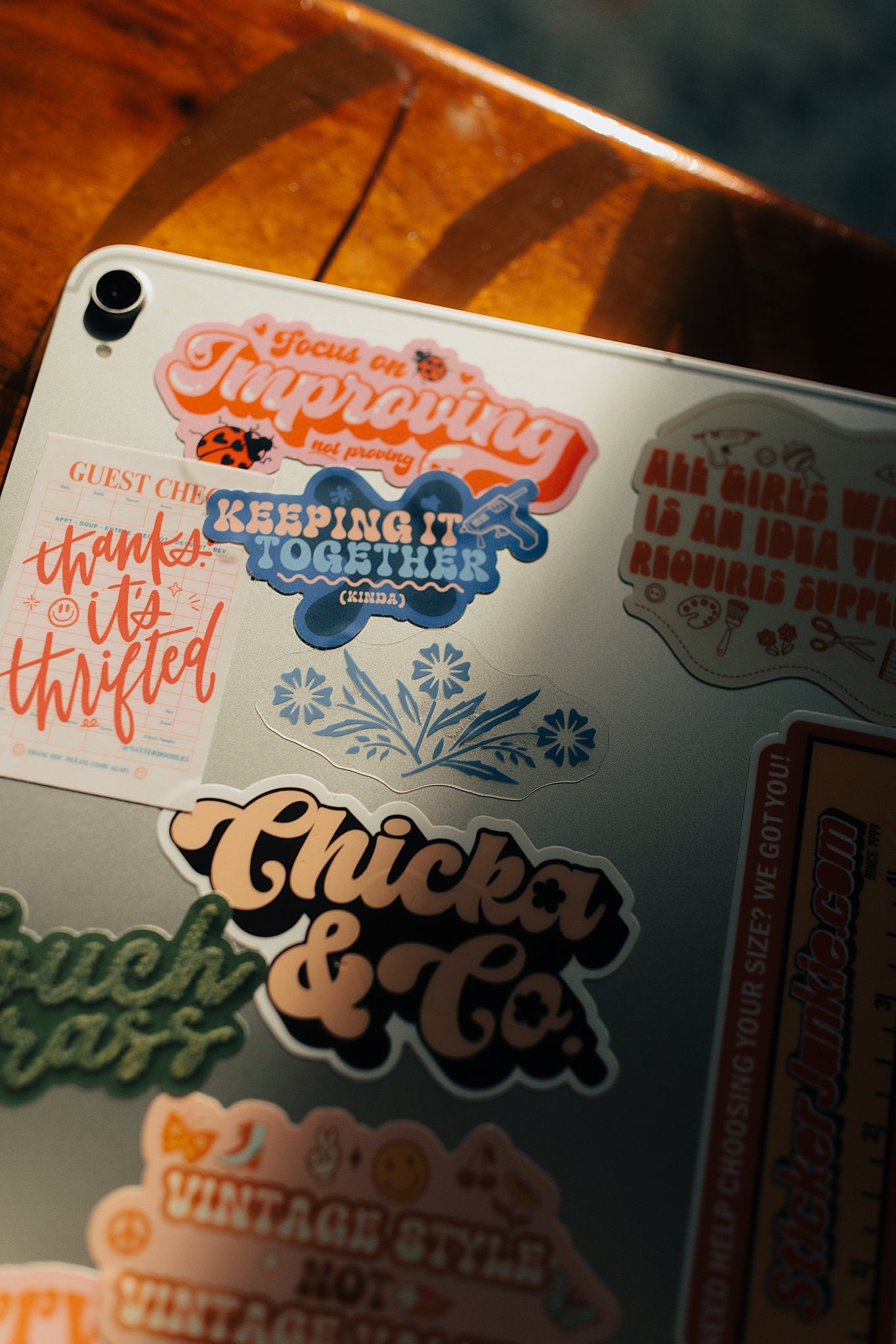 Cornflower Clear Sticker