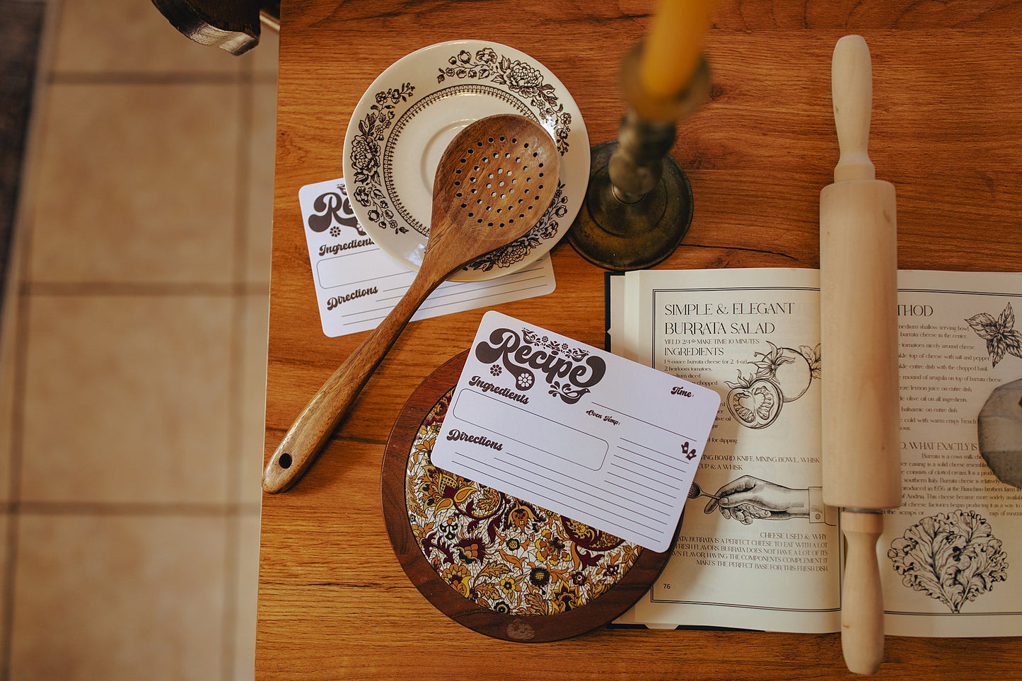 Retro Recipe Card (12 Pack)