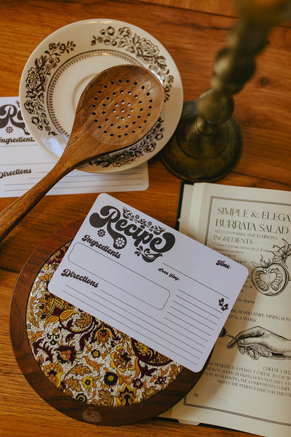 Retro Recipe Card (12 Pack)