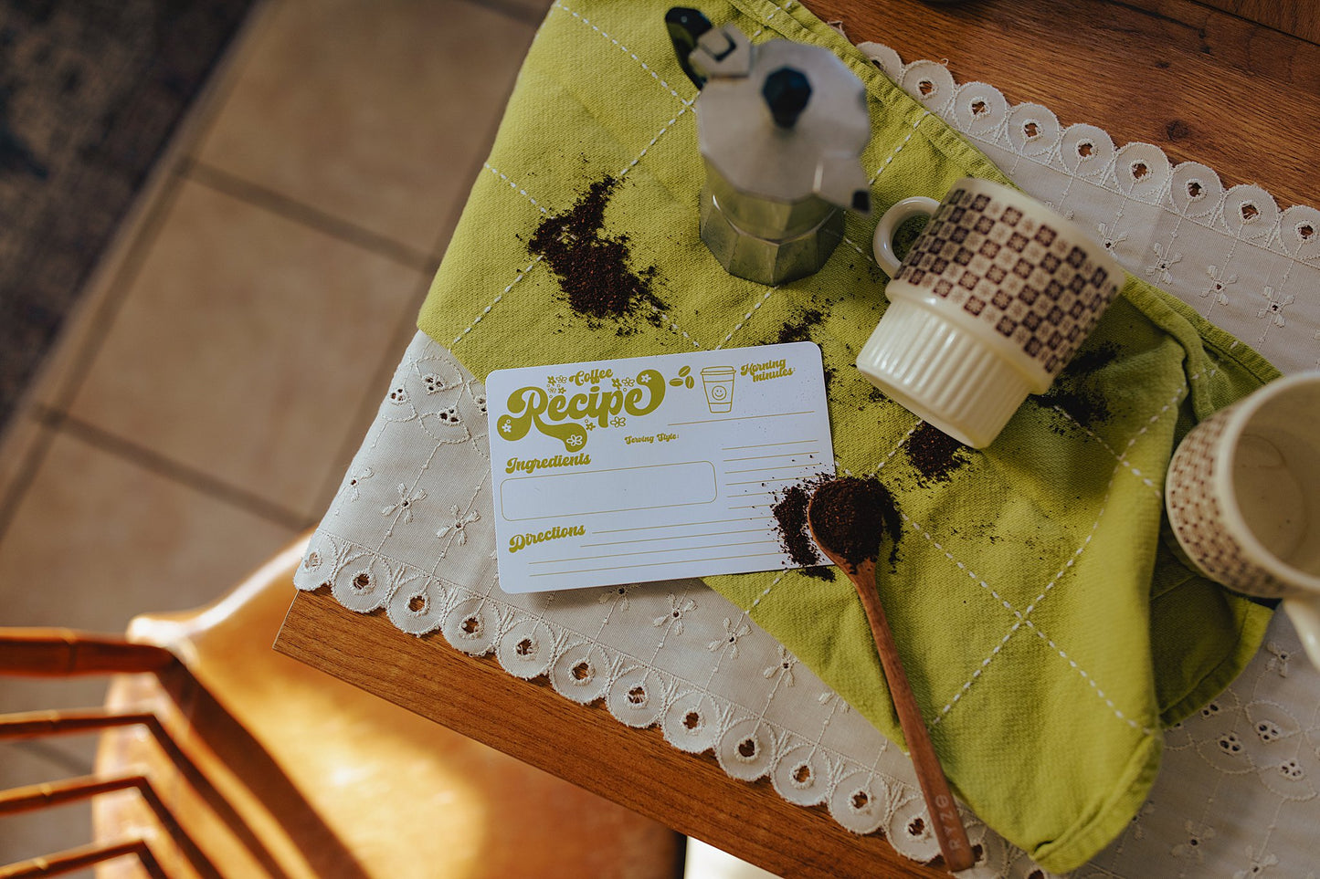 Retro Coffee Recipe Card (12 Pack)