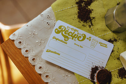 Retro Coffee Recipe Card (12 Pack)