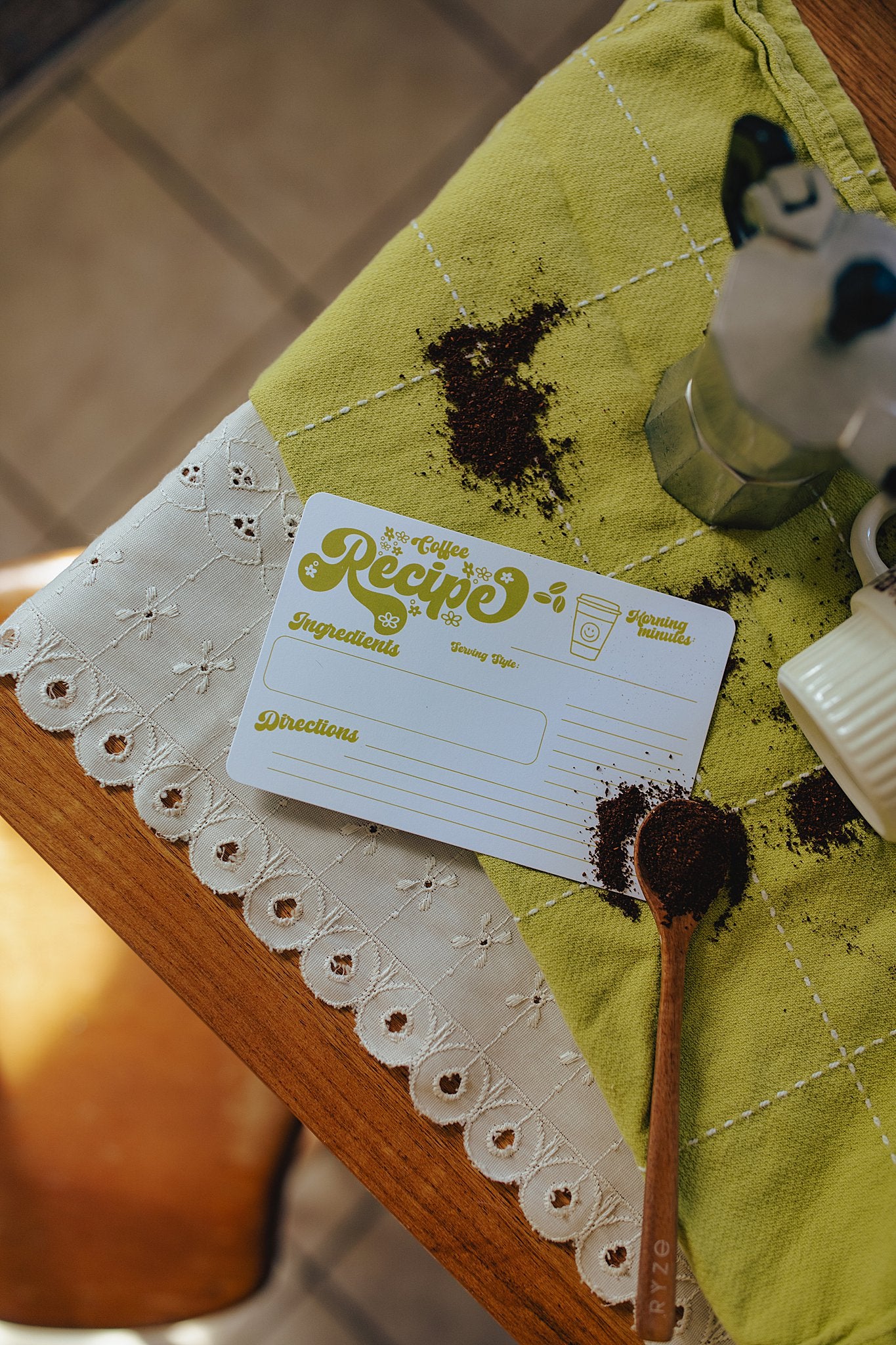 Retro Coffee Recipe Card (12 Pack)