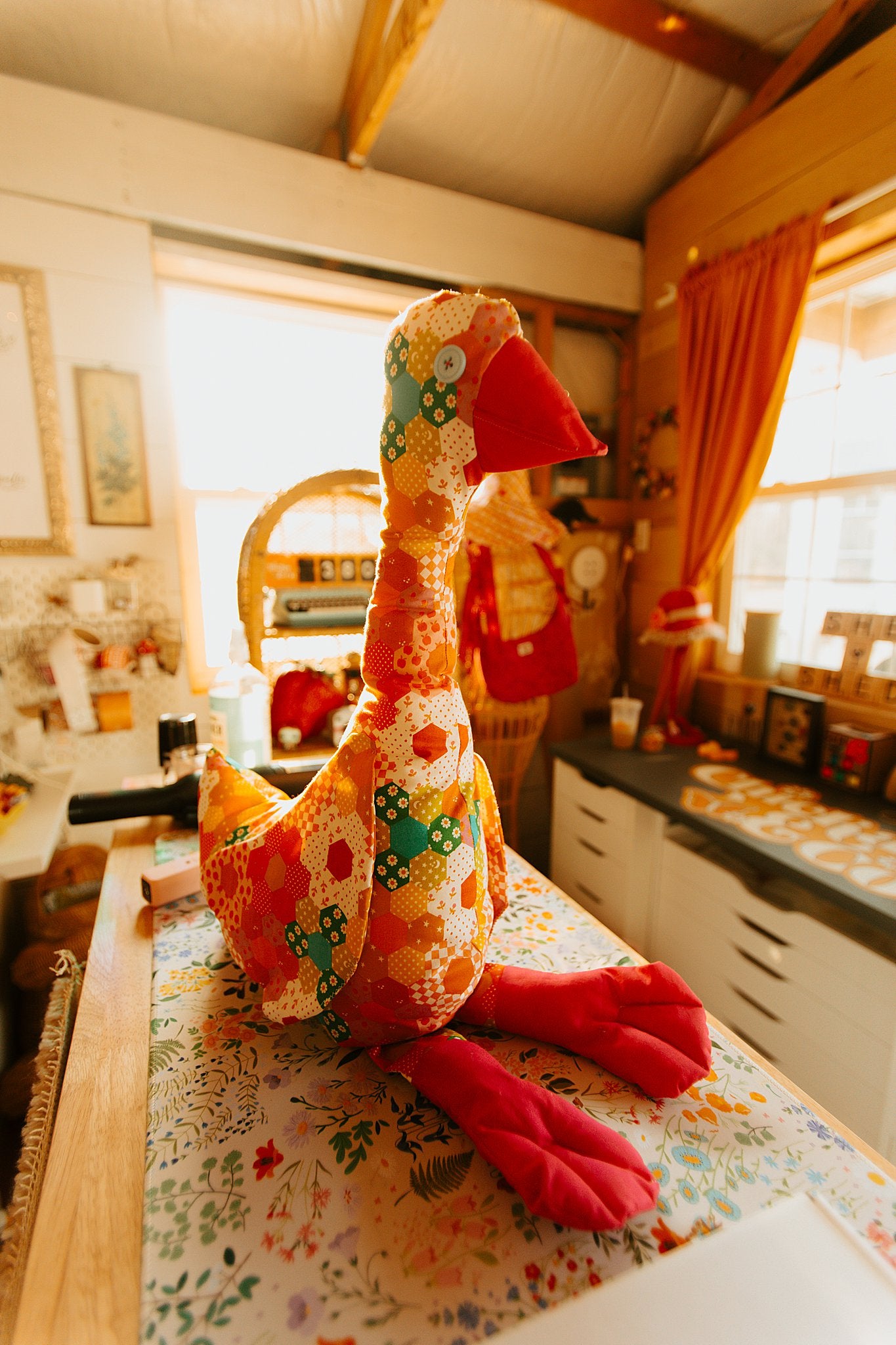 Groovy Goose Stuffy Handmade