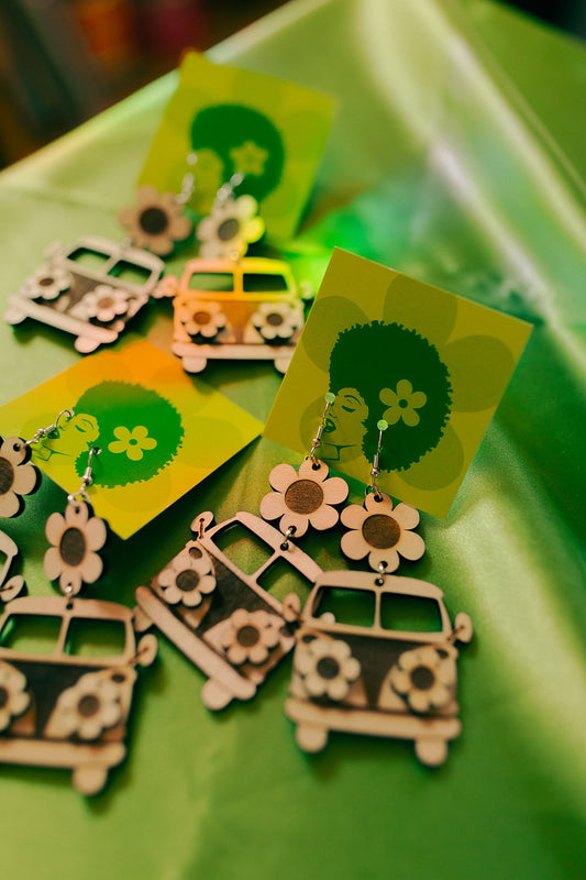 Chicka Van Wood Earrings