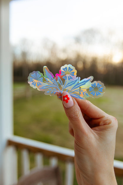 Cornflower Rainbow Making Suncatcher Sticker