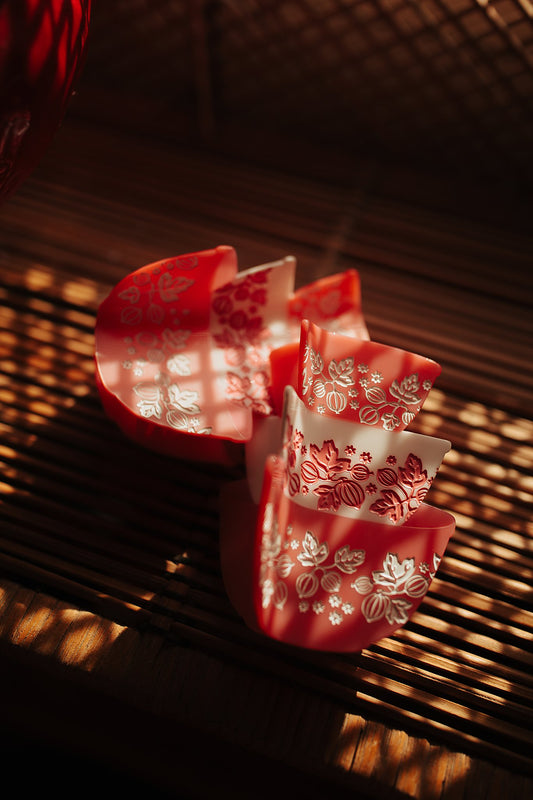 Pink Retro Bowls Hair Claw