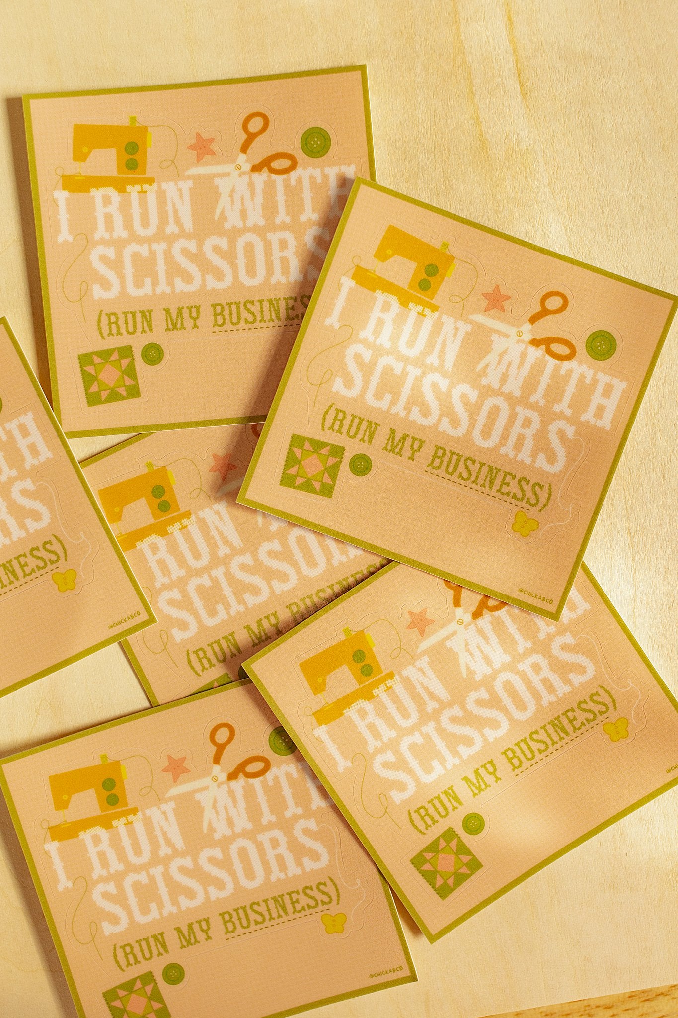 I Run with Scissors Vinyl Kiss-Cut Sticker