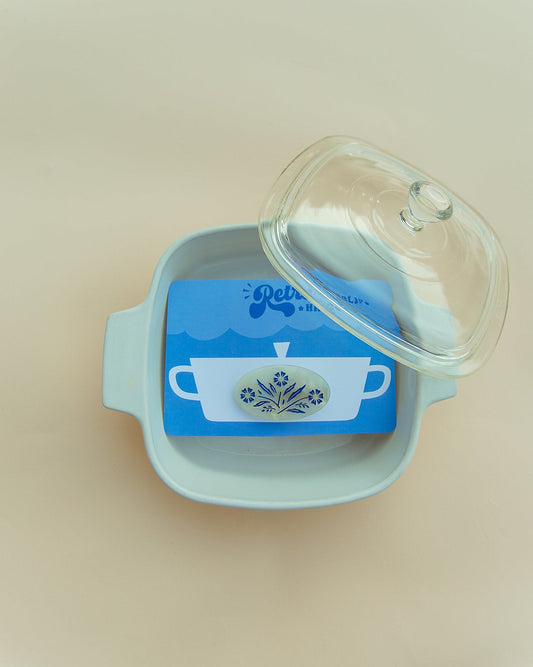 Cornflower Retro Floral Hair Clip