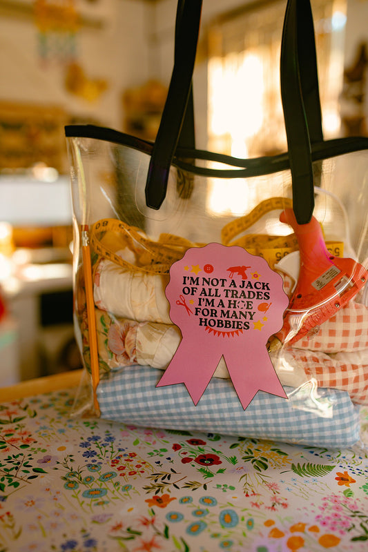 Hobby clear tote bag!