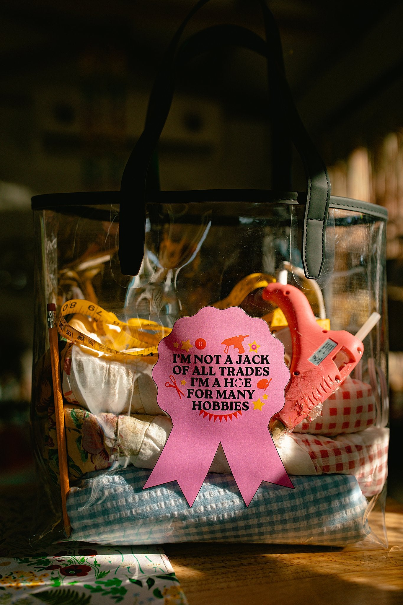 Hobby clear tote bag!