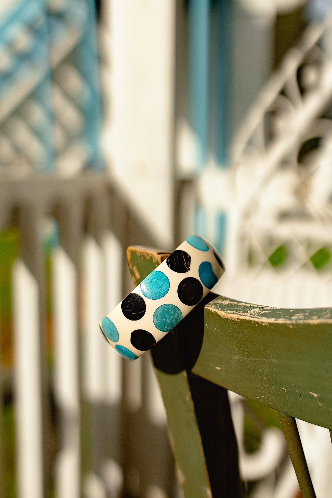 Polkadot Wood Bangle