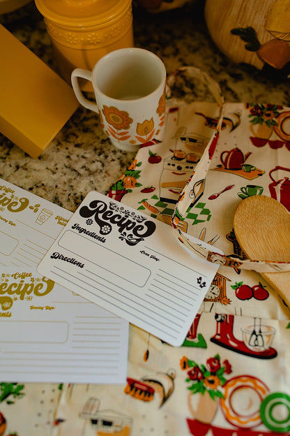 Retro Recipe Card (12 Pack)
