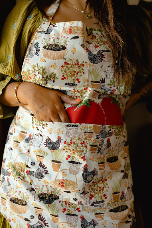 Chicken Apron w/ Patchwork