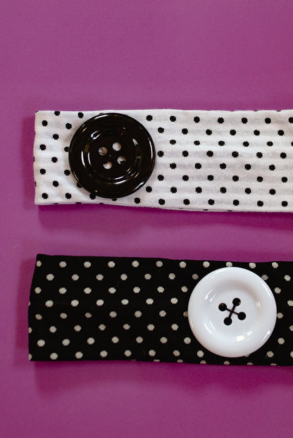 Whimsy Button Headband (6 Options)