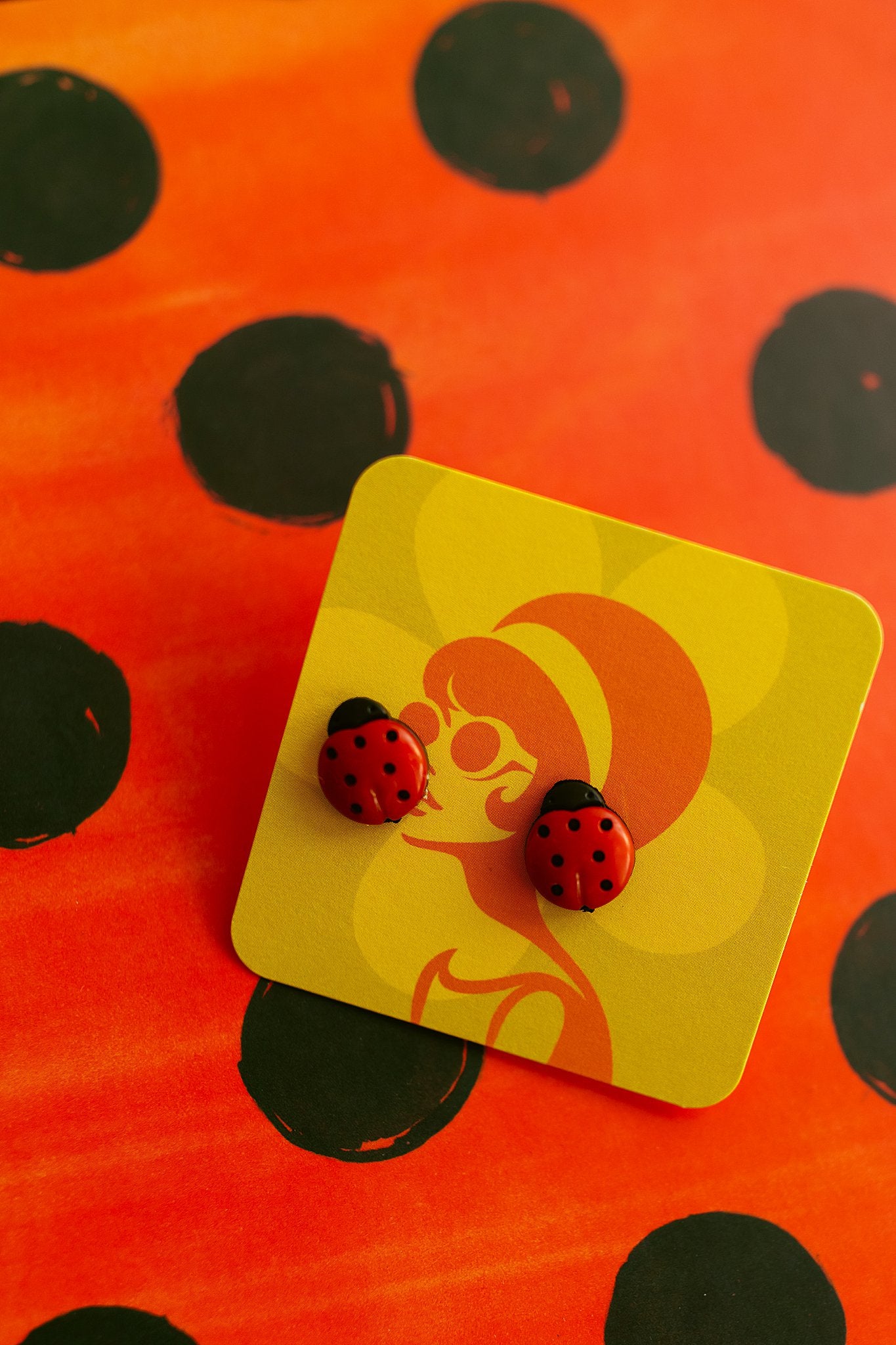 Ladybug studs