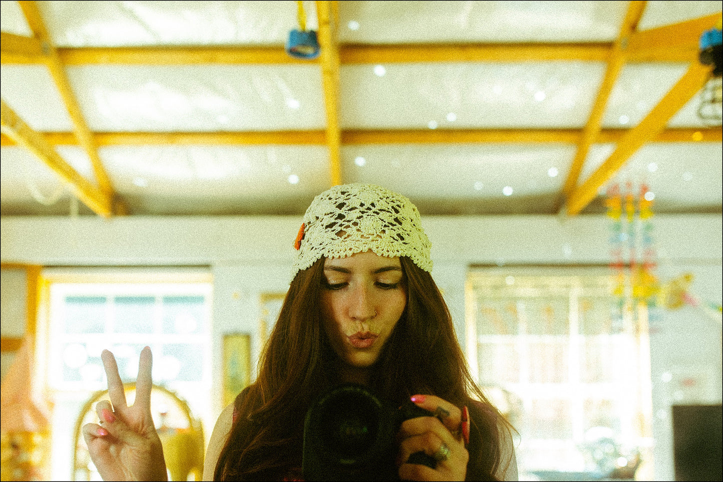 Crochet Lace Beanie