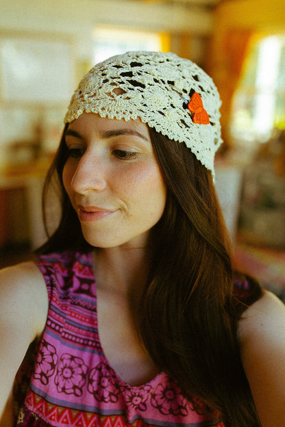 Crochet Lace Beanie