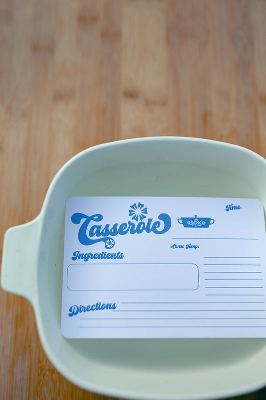 Retro Recipe Card Casserole (12 Pack)