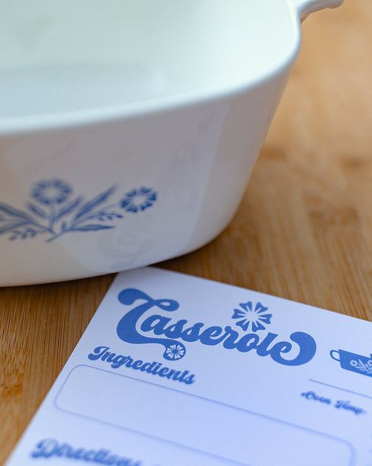 Retro Recipe Card Casserole (12 Pack)