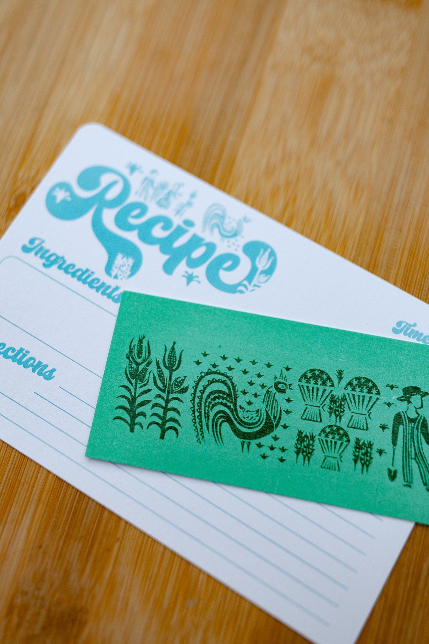 Retro Recipe Card Farmer (12 Pack)
