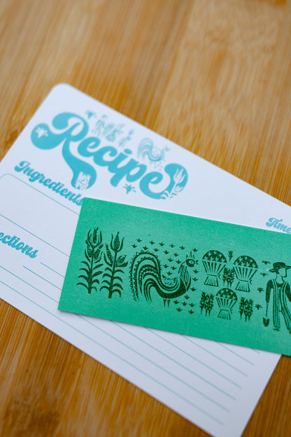 Retro Recipe Card Farmer (12 Pack)