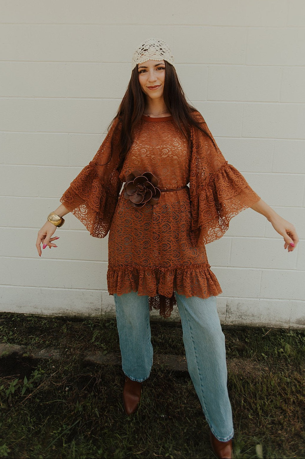 Granny's Ruffle Tunic Pumpkin