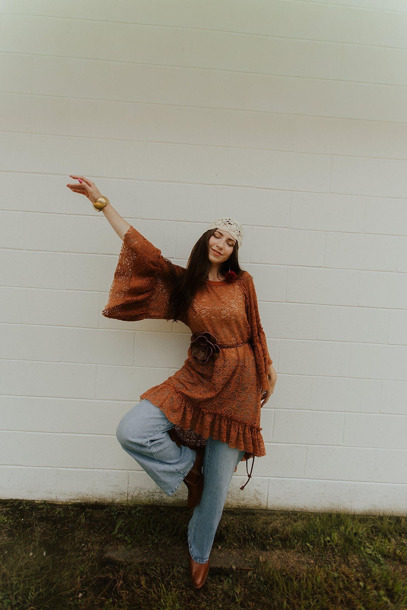 Granny's Ruffle Tunic Pumpkin