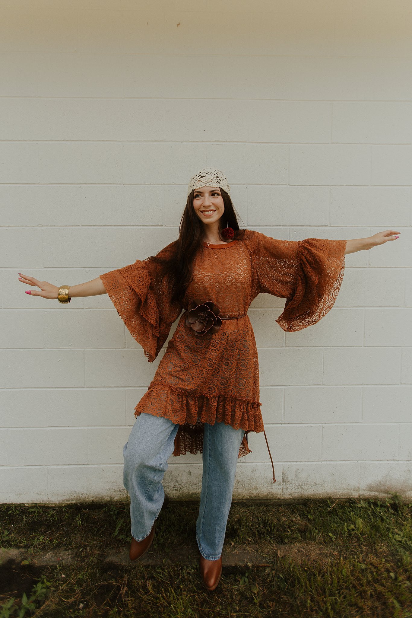 Granny's Ruffle Tunic Pumpkin