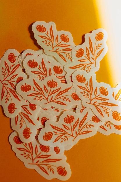 Pumpkin Clear Sticker