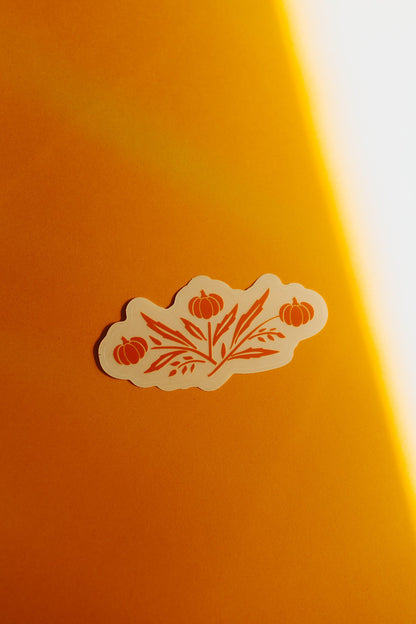 Pumpkin Clear Sticker