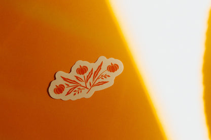 Pumpkin Clear Sticker