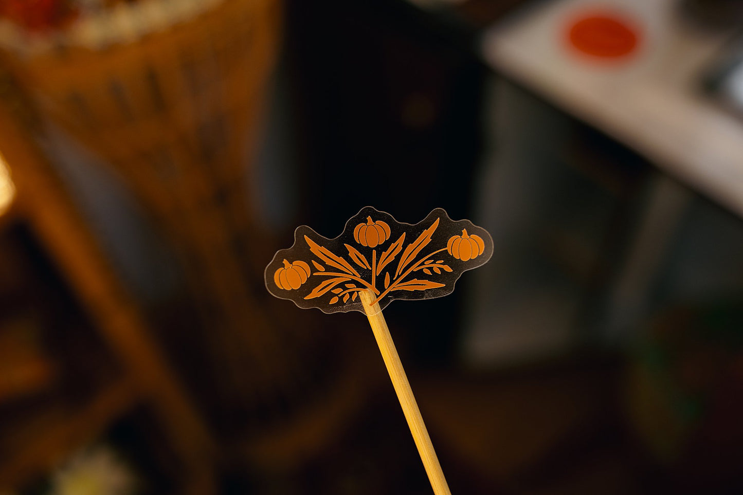 Pumpkin Clear Sticker