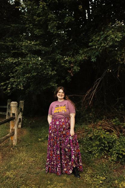 Celestial Cat Skirt Purple