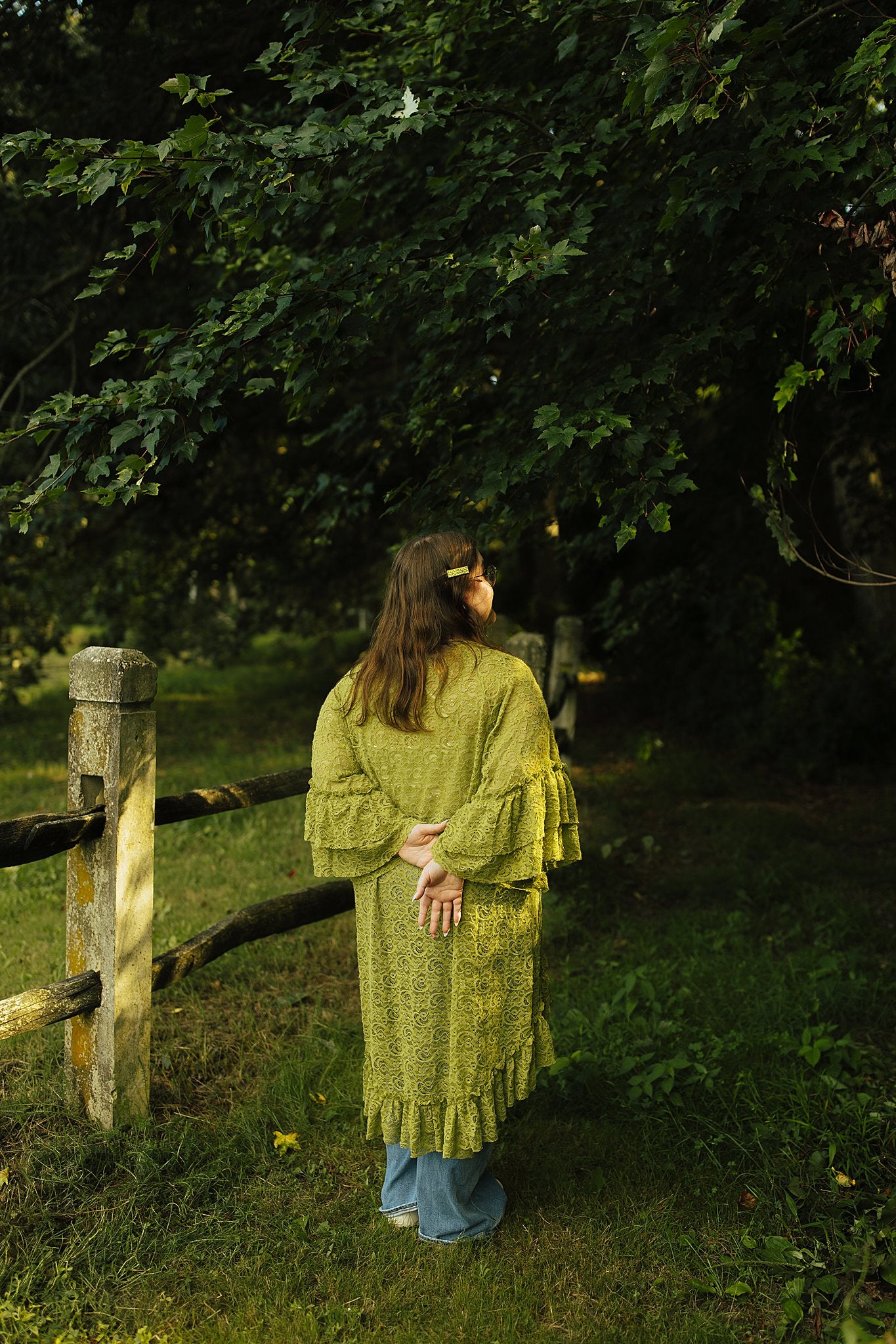 Granny's Ruffle Tunic Matcha