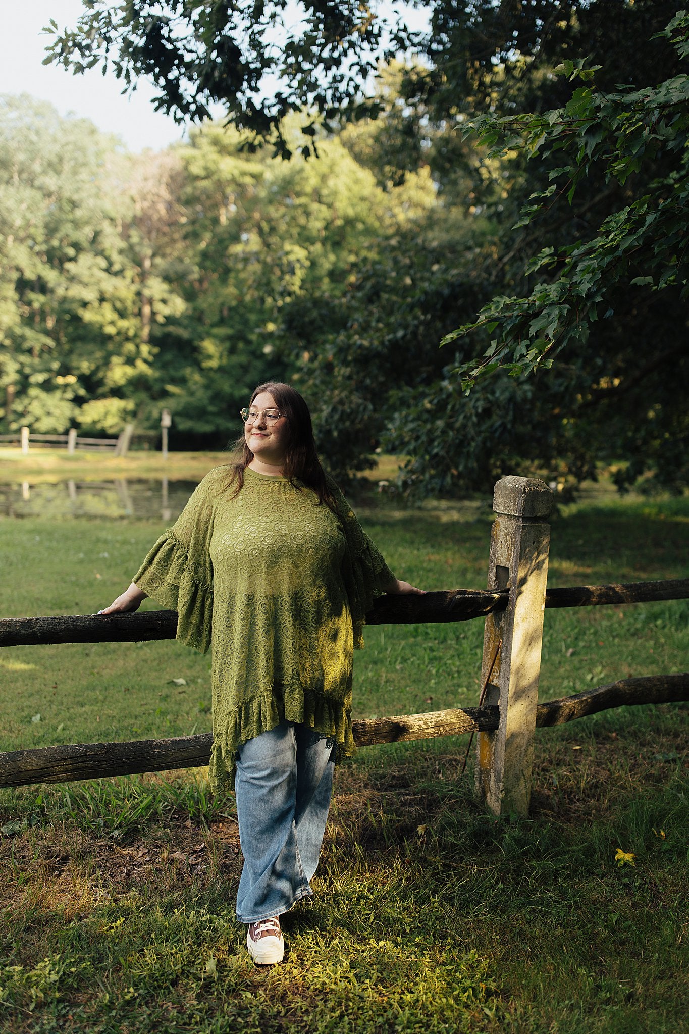 Granny's Ruffle Tunic Matcha