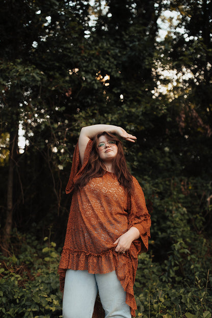Granny's Ruffle Tunic Pumpkin