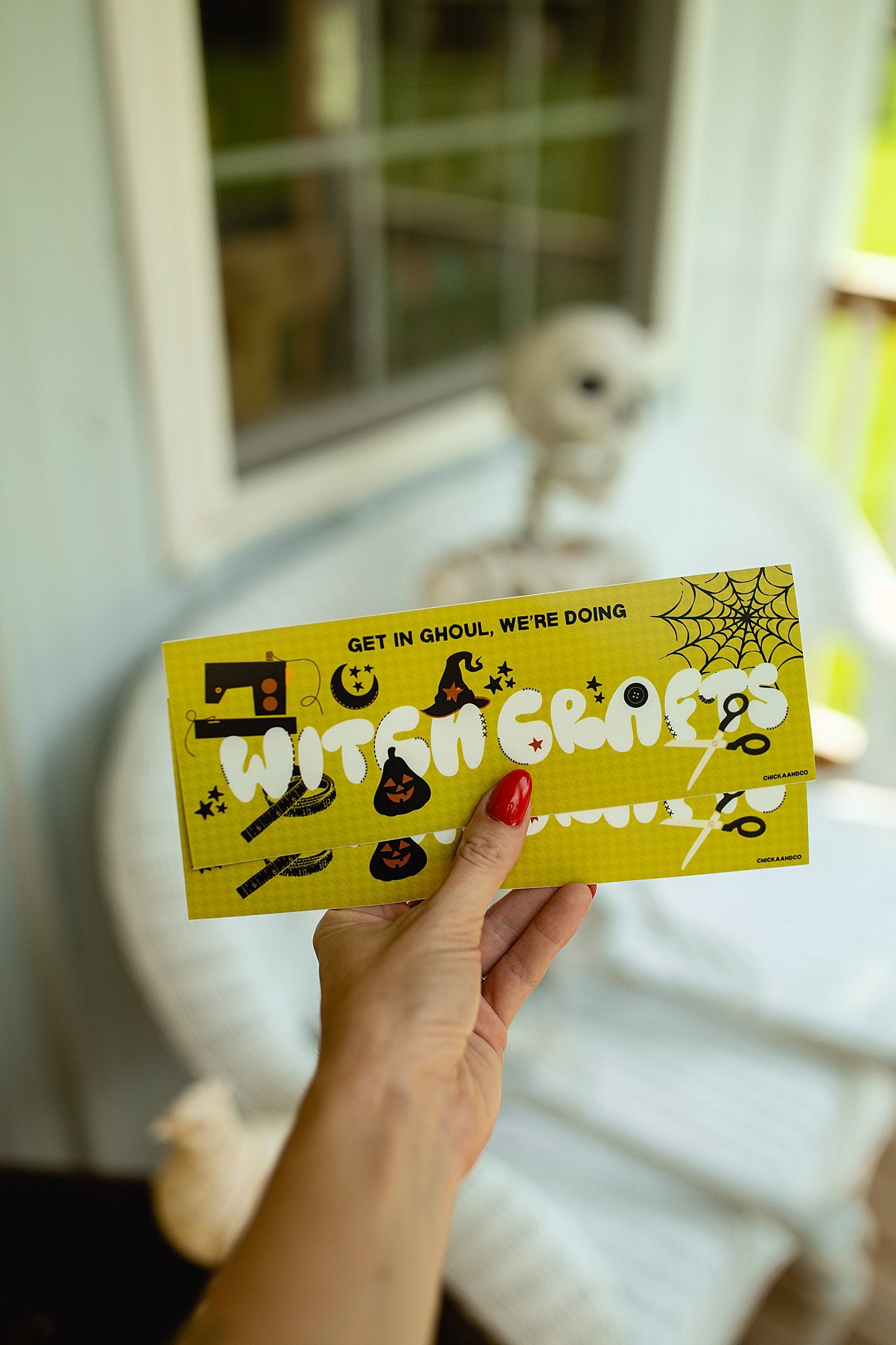 We're Doing Witch Crafts Bumper Sticker