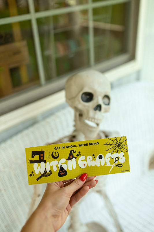We're Doing Witch Crafts Bumper Sticker