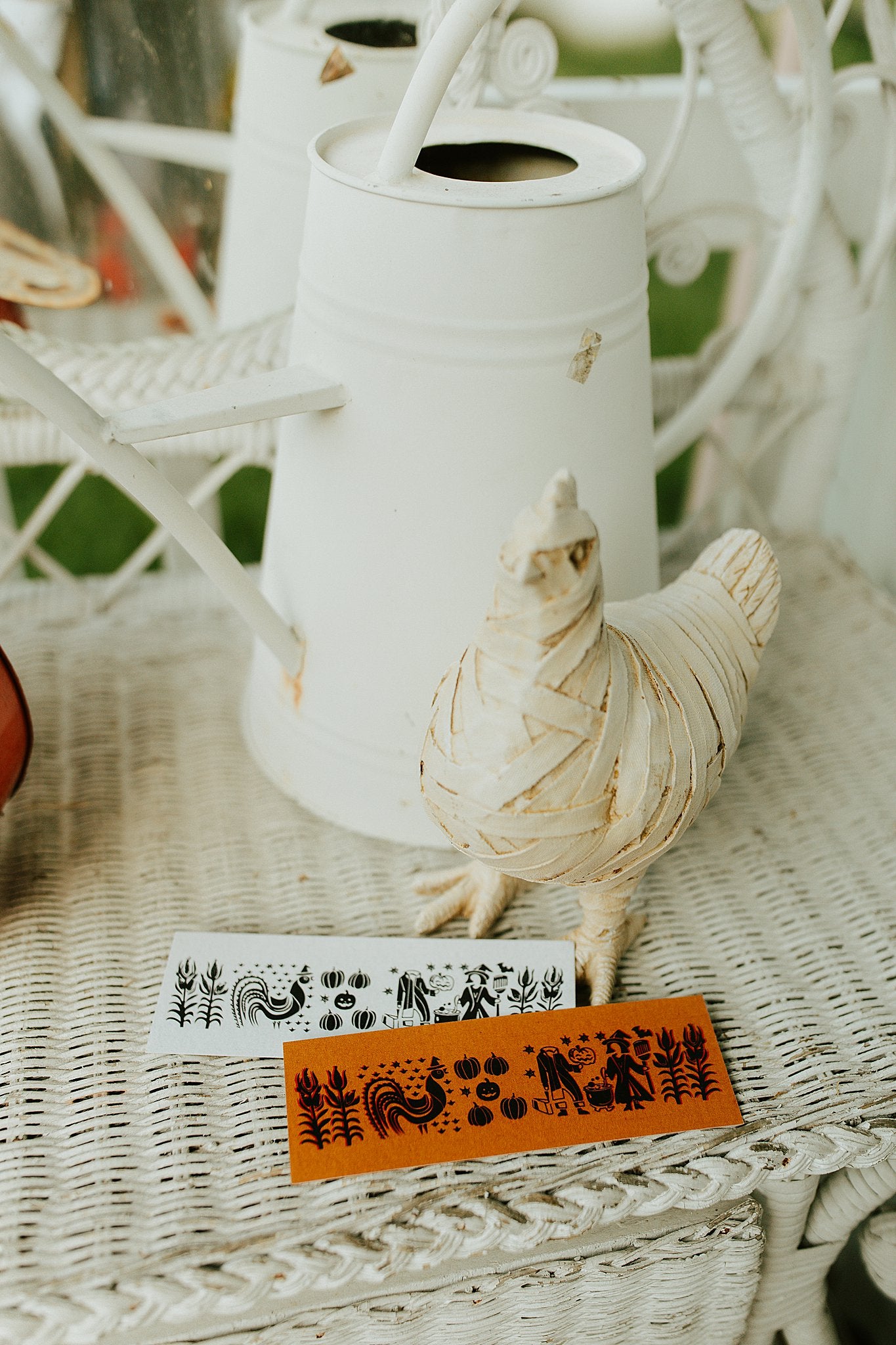 Retro Inspired Bookmark - Farmer Halloween
