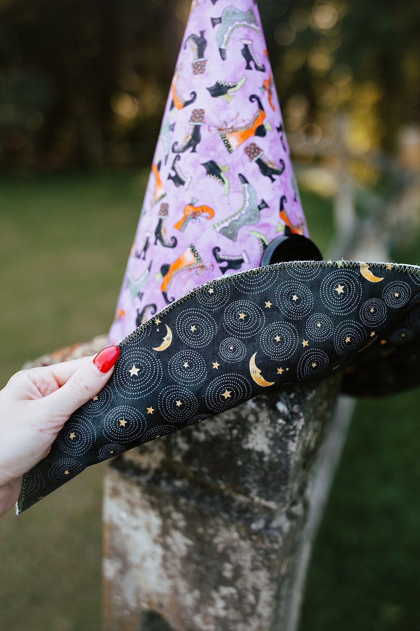 Witch Hat Halloween Shoes Quilted