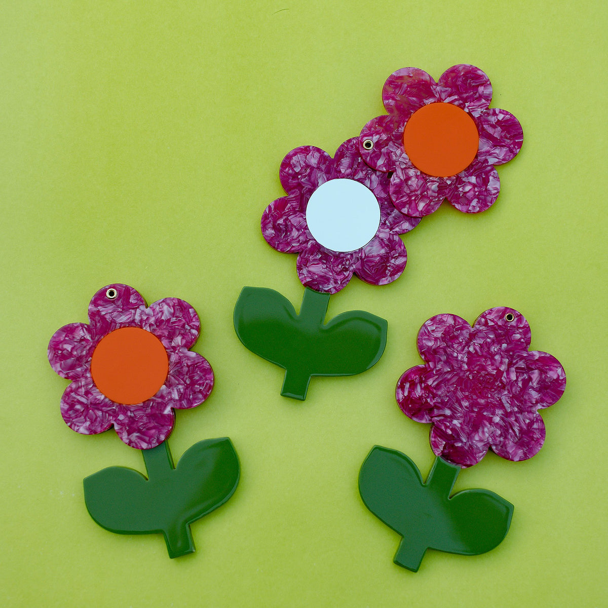 Flower Power Pocket Mirror