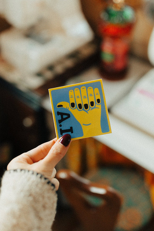 Thumbs Down To Ai Sticker