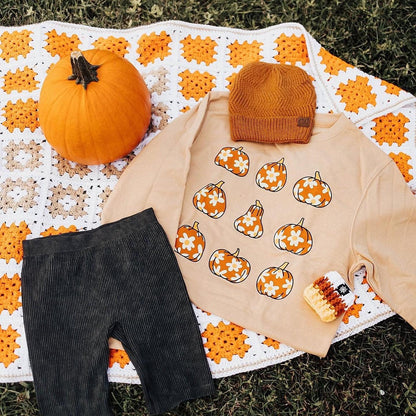 Daisy Pumpkin Sweatshirt