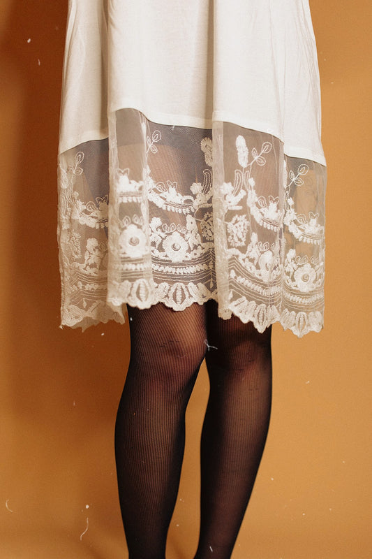 T-Back Lace Midi Slip RESTOCK