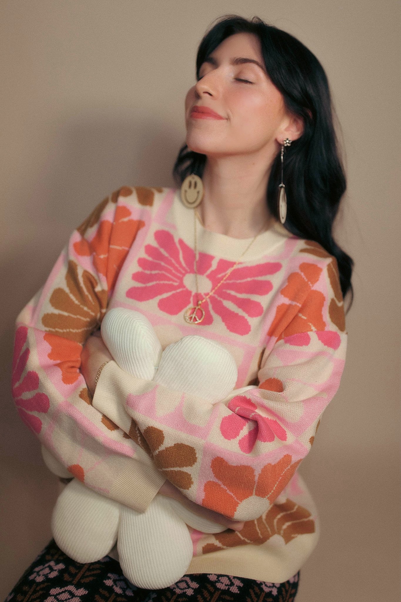 Groovy Floral Sweater S-XL